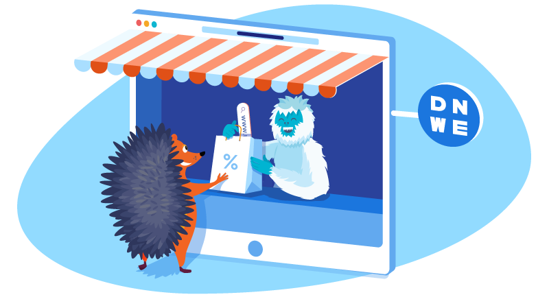 hedgehog buying aftermarket domain from DNWE