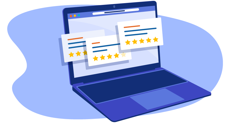 reviews on a website