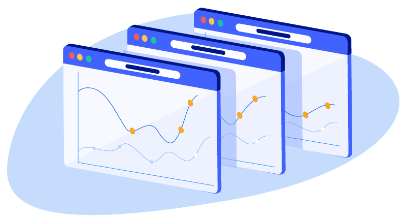 graphs showing business trends