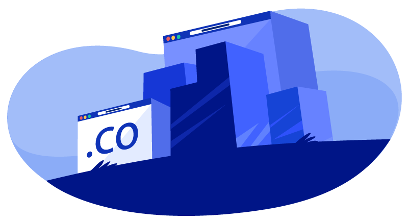 .co domain on billboard