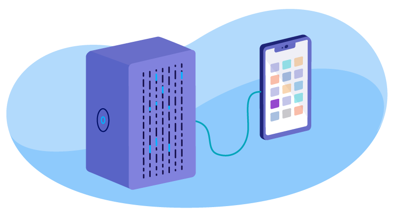illustration of dedicated server hosting