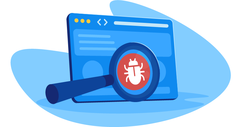 searching for bugs on a website