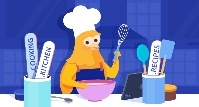 Hero image of Tasty domains for foodies