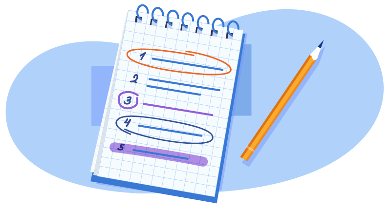 making a list of options