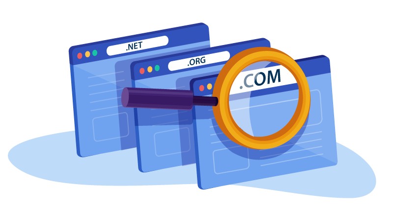 looking at .com domains