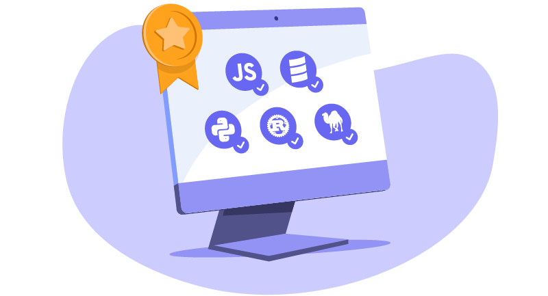 different coding languages on website
