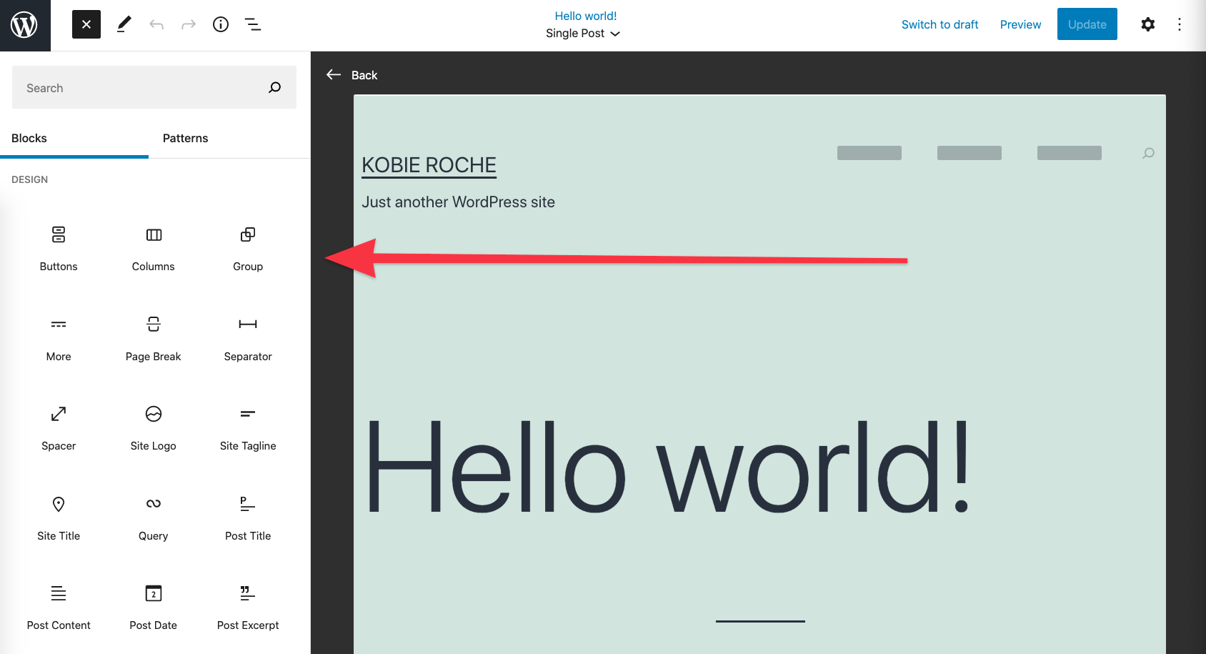 design blocks screenshot