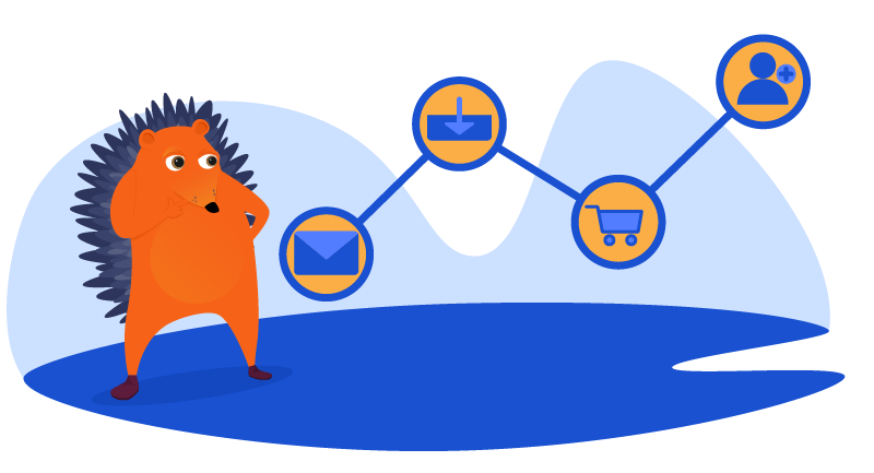 Hedgehog comparing different traffic sources