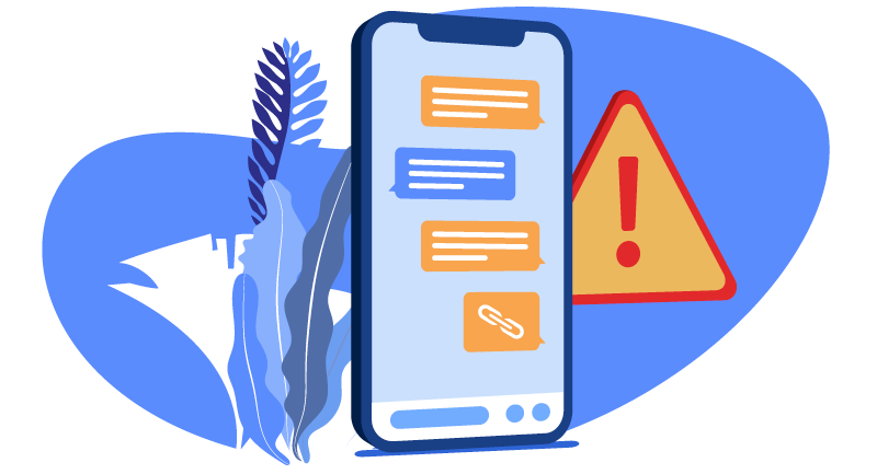 smishing text expressing urgency