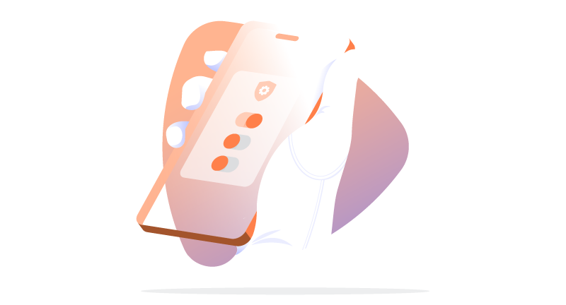 holding a phone