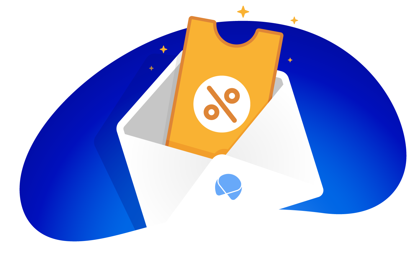 envelope with discount coupon