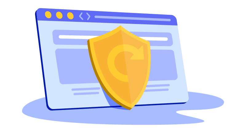 shield on laptop
