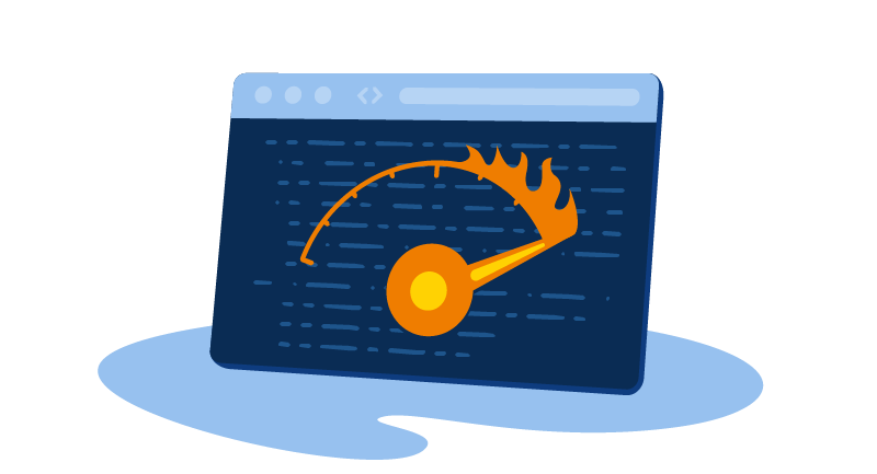 computer monitor with odometer on fire
