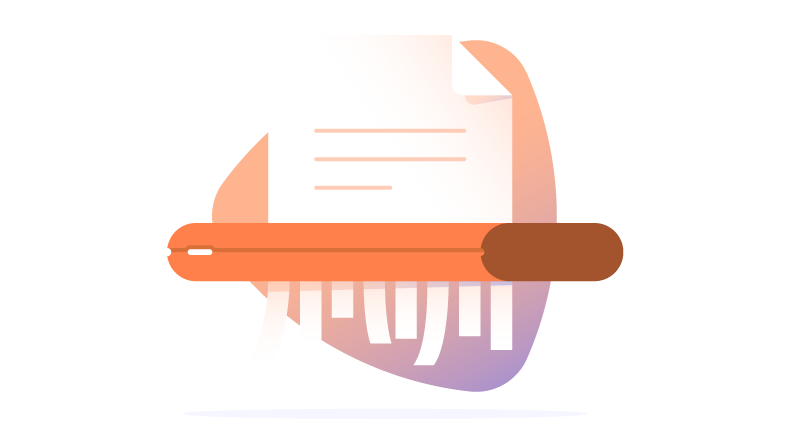 paper being shredded