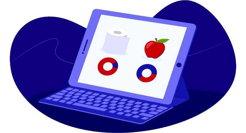 laptop with product test results