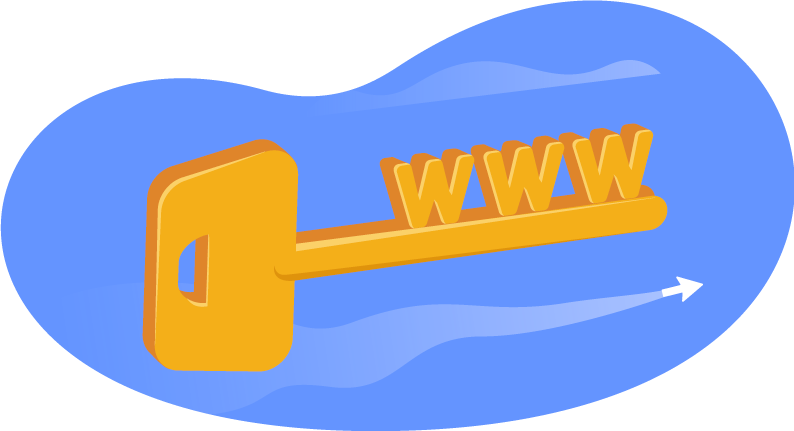 key with www