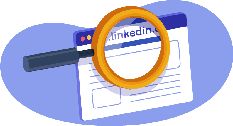 LinkedIn website graphic