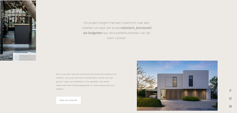 screenshot of Kimm design