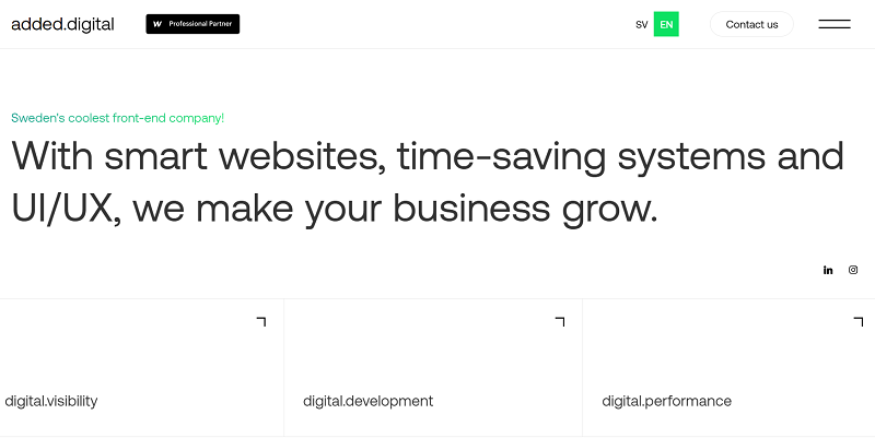 screenshot of added digital