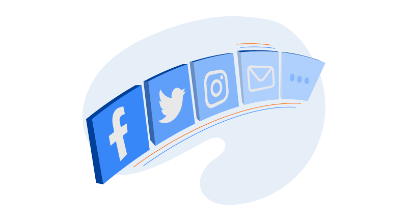 social media buttons