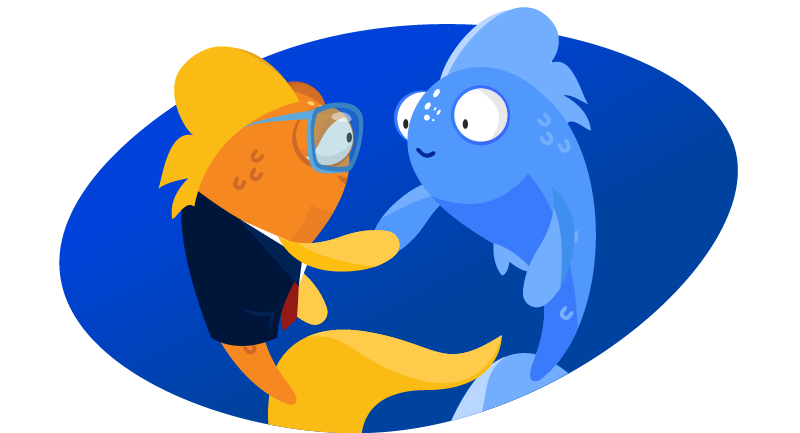 Goldfish seeing his ghost