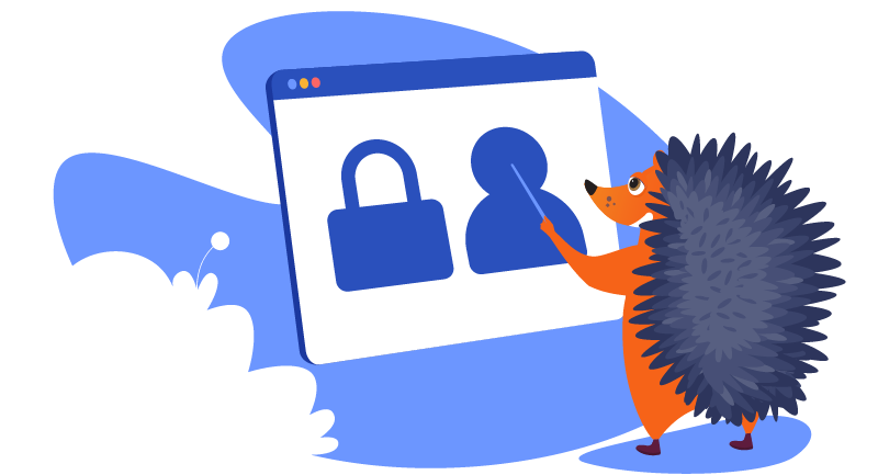 Hedgehog teaching about privacy