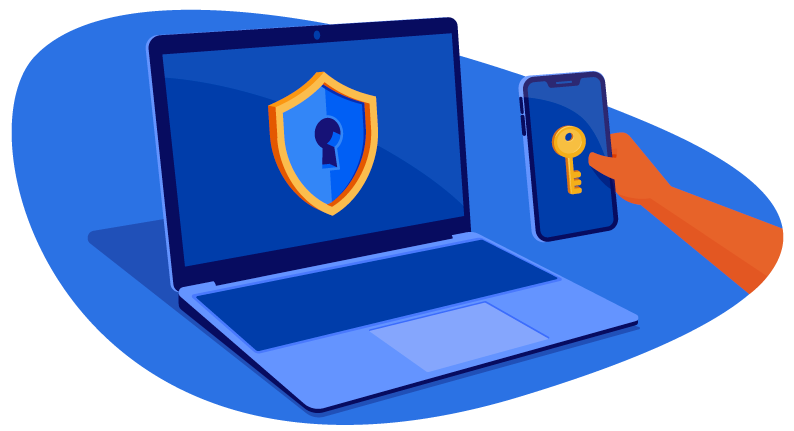 key on phone to unlock laptops