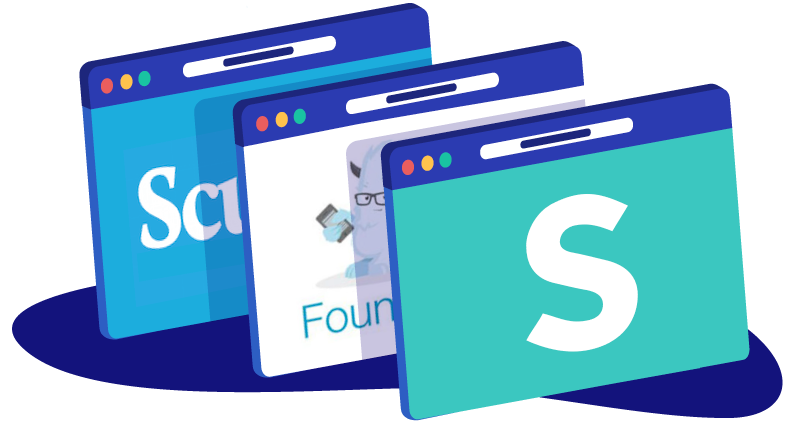 graphic of different CSS frameworks