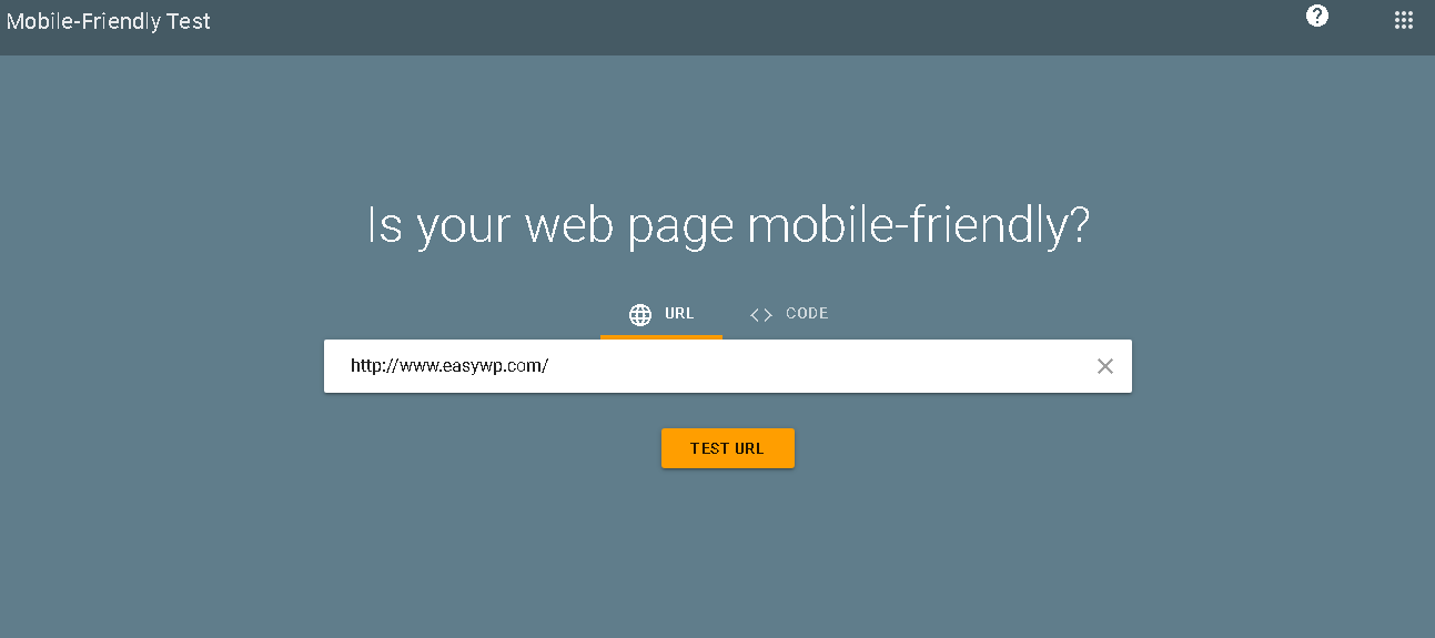 Check for mobile optimization