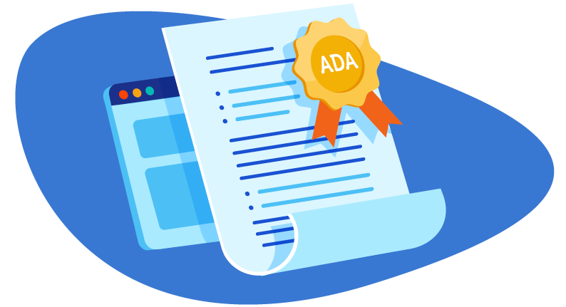 Document with the ADA stamp of approval