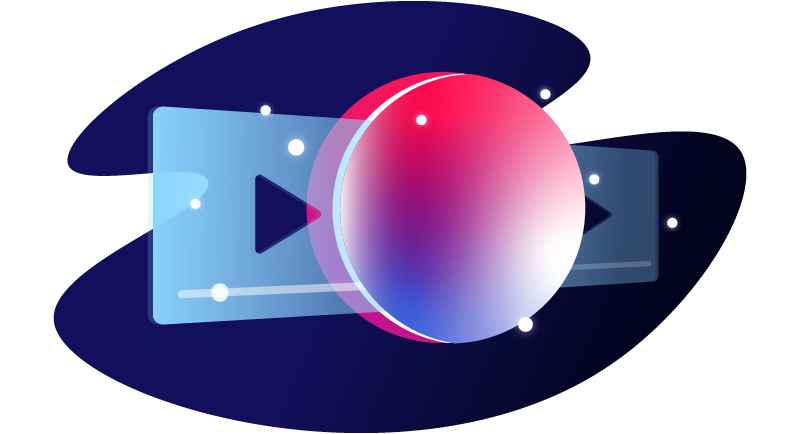 plau button next to a ball