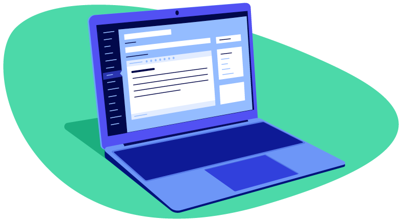 illustration of text styling