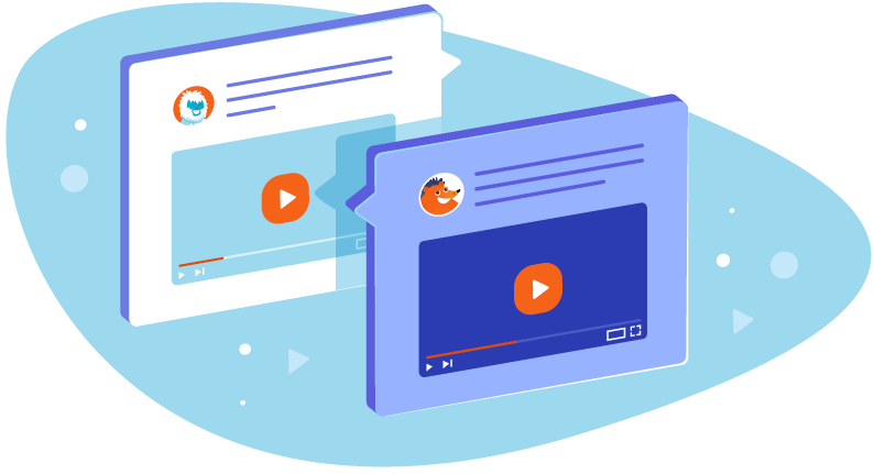 illustration of a YouTube video in a WordPress comment