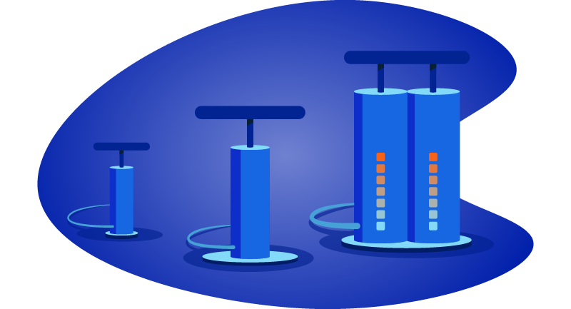 Three detonation triggers symbolizing getting rid of expenses
