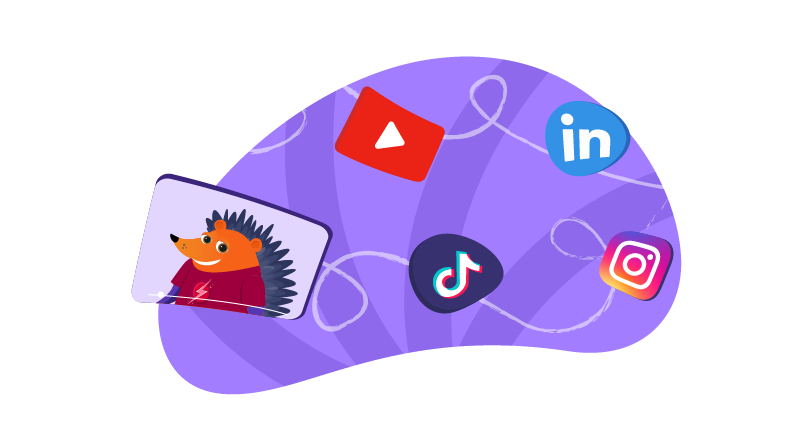 Sending video to different social media