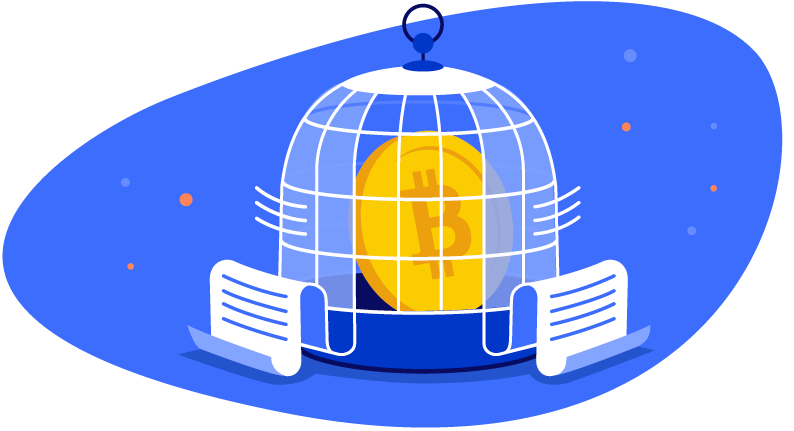 Bitcoin in a birdcage