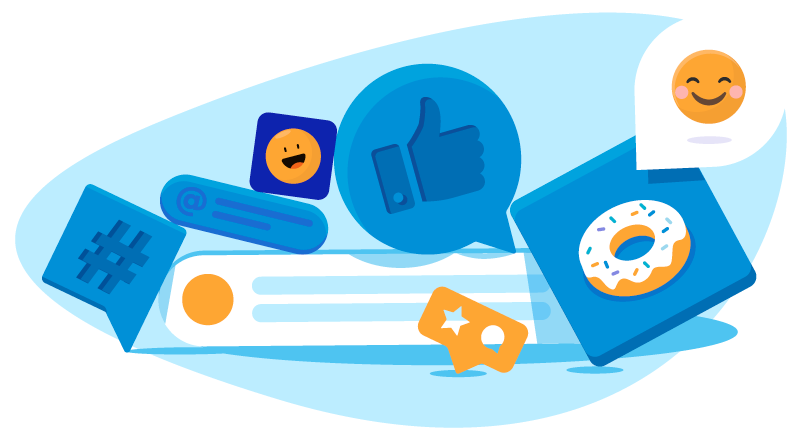 likes, comments, and reviews