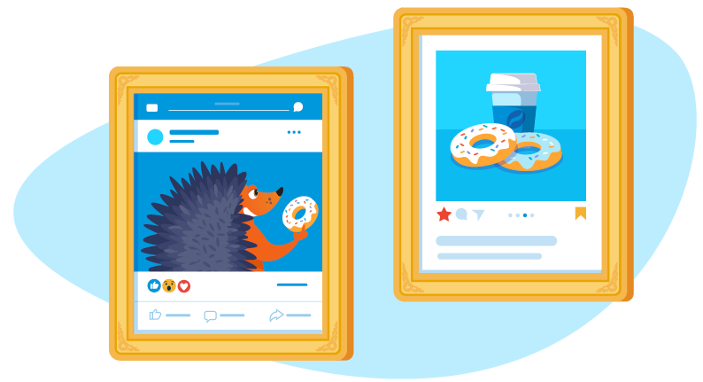 Hedgehog featuring user generated content on website