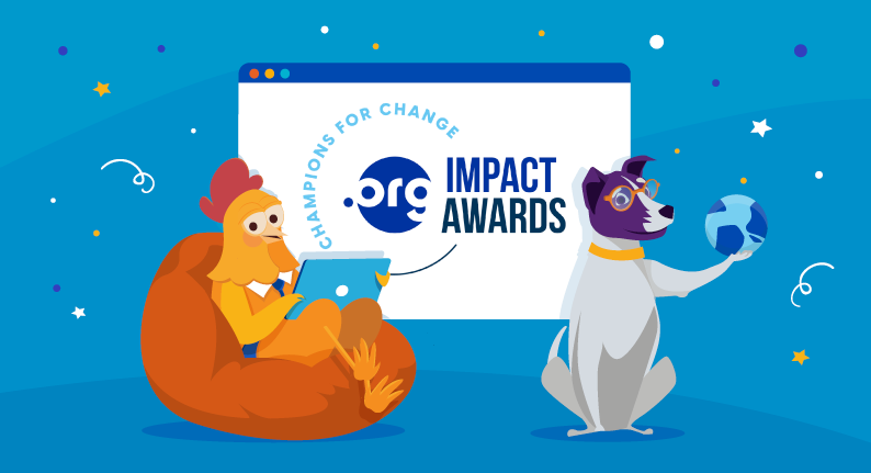 Hero image of Win $50,000 in the 2023 .ORG Impact Awards