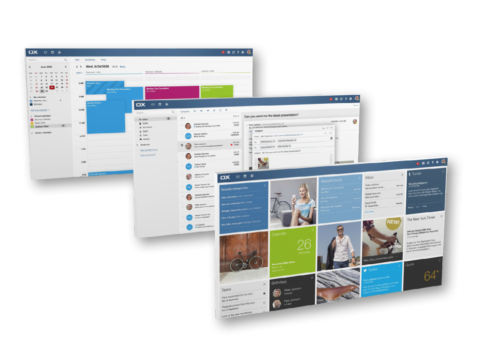 screenshot of Private Email's Portal features