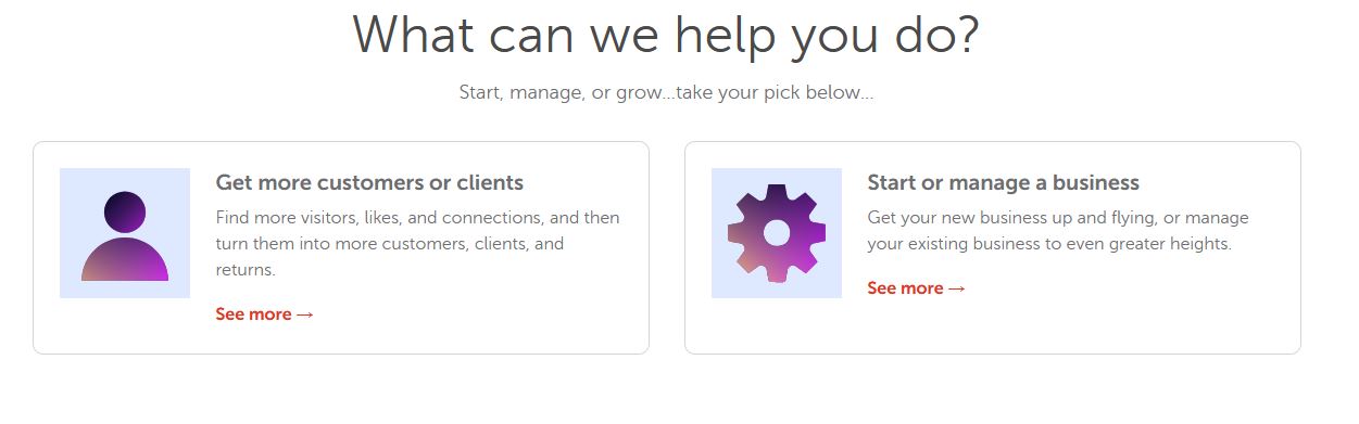 Screenshot showing choice of business type for Namecheap Guru Guides
