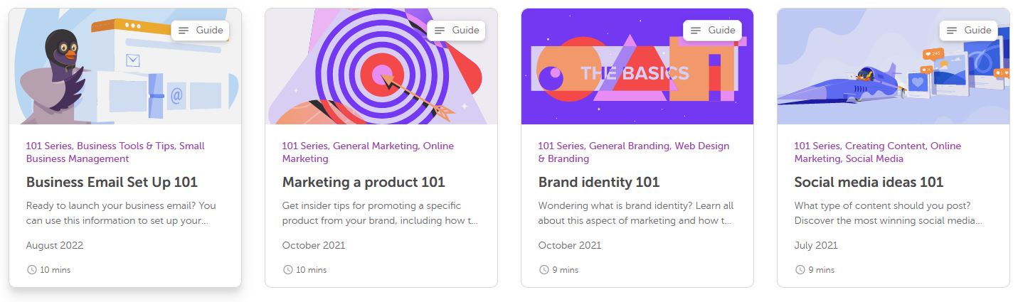 A selection of articles from Namecheap's Guru Guide 101 Series