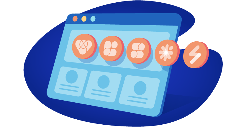 Different graphics for a website