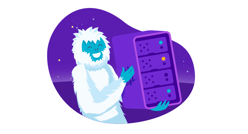 Yeti showing off servers