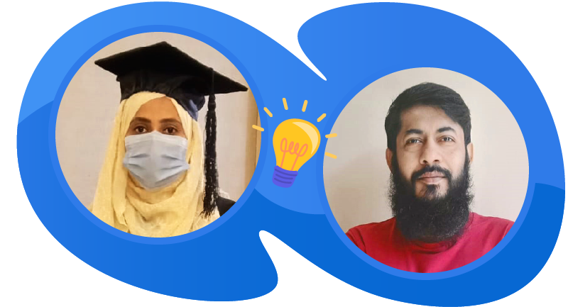 Zeeshan Ahmed Siddiqui and Munazza Zeeshan of Joraywala