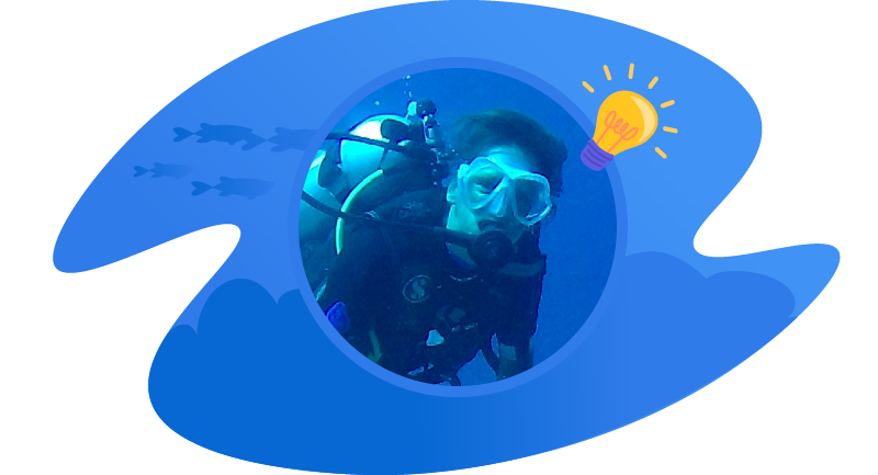 Ellis Derkx underwater