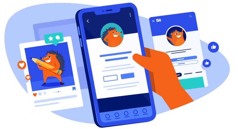 Social media phone app