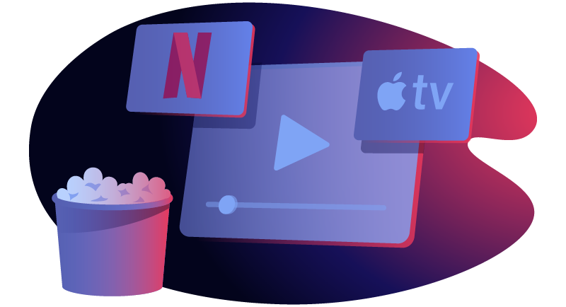 illustration of on-demand tv evolution