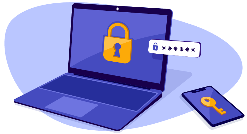 password protected laptop