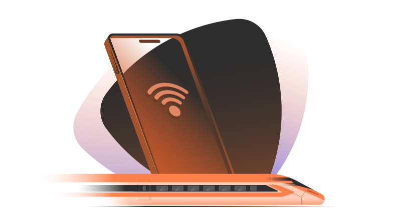 Phone protected with VPN